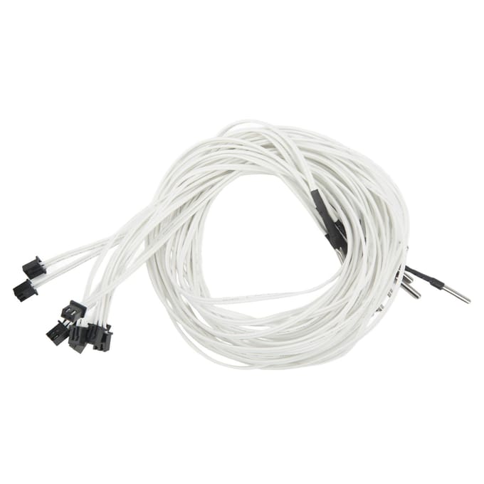 10 stuks Thermistor Sensor V2 Upgrade 3950 XH2.54 2-pins voor Ender 3 5 Pro CR6 CR10 3D-printer white