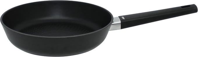 Koekenpan - Smart pan - Crispy braden - Honingraat bodem - 24 cm - Zwart