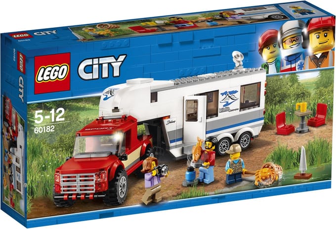 LEGO City Pick-uptruck en caravan 60182