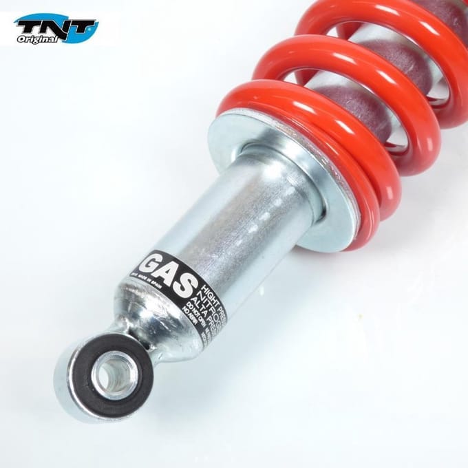tnt achterschokdemper voor motorfiets beta 50 rr t 3847 / rood 295mm nieuw