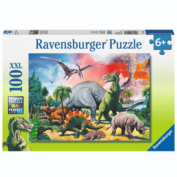Ravensburger Tussen de Dinosauriërs – XXL Puzzel 100 Stukjes