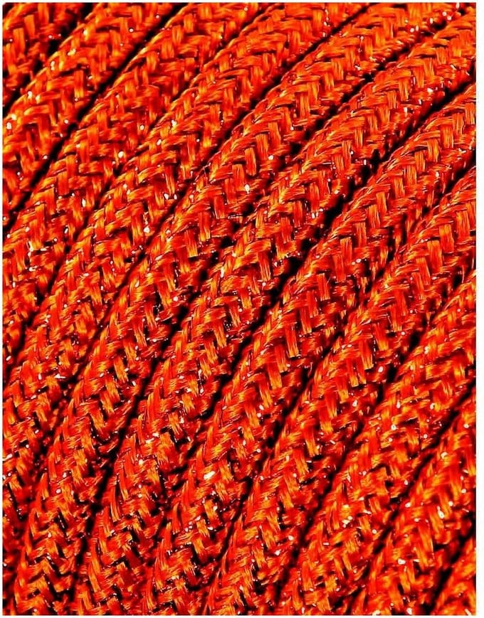 Kabel EDM 2 x 0,75 mm Bruin Textiel 5 m