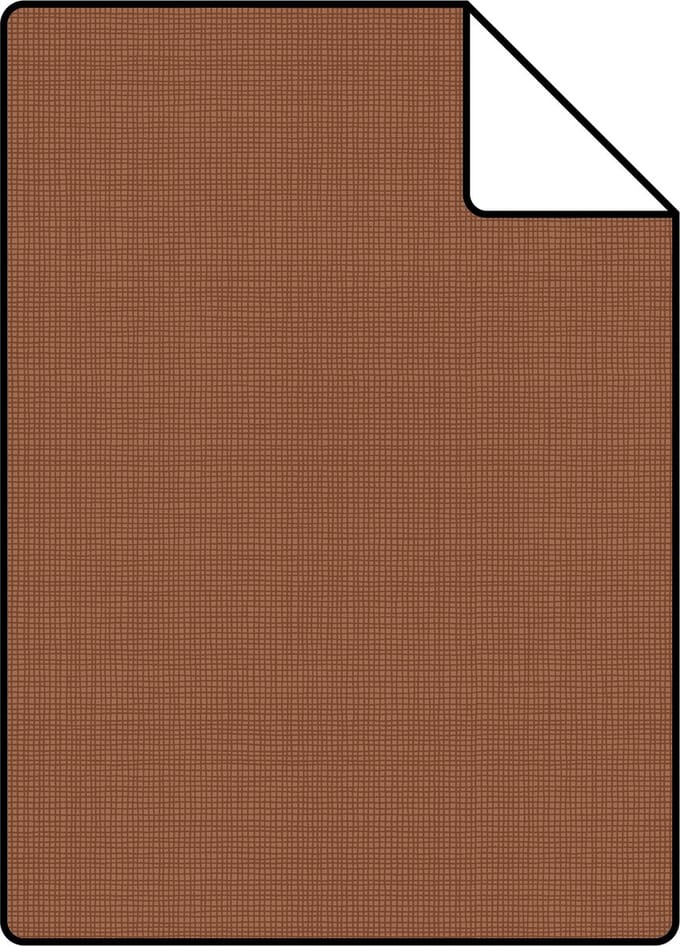 Proefstaal ESTAhome behang linnenstructuur terracotta - 26.5 x 21 cm - 139369-S