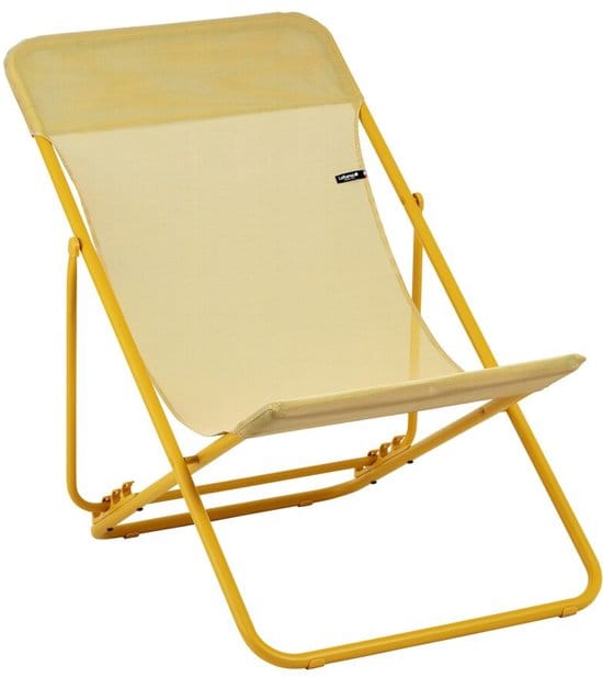 Lafuma Maxi Transat - Strandstoel - Verstelbaar - Inklapbaar - Colorblock - Batyline - Miel
