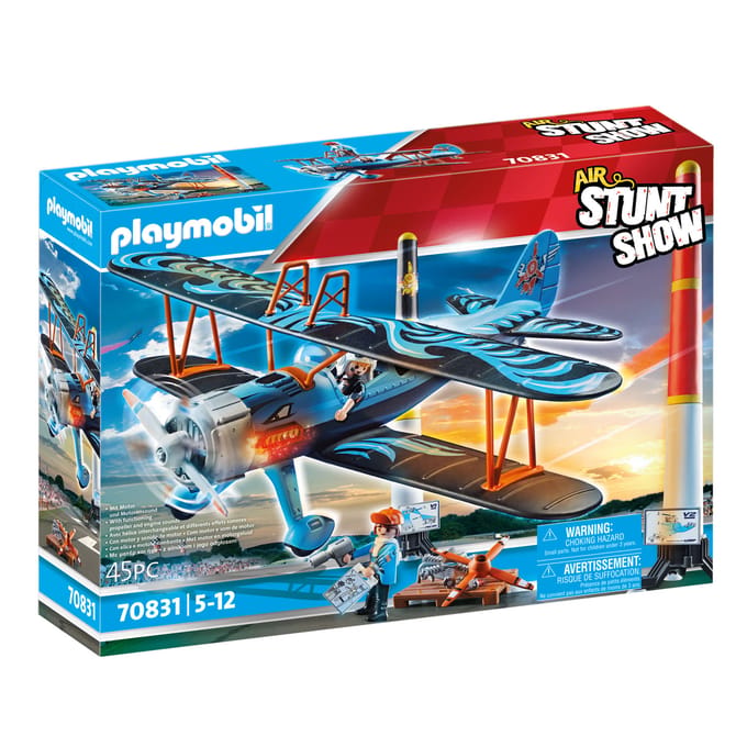 Playmobil 70831 Air Stuntshow Dubbeldekker (kunststof, 4 - 6 jaar)