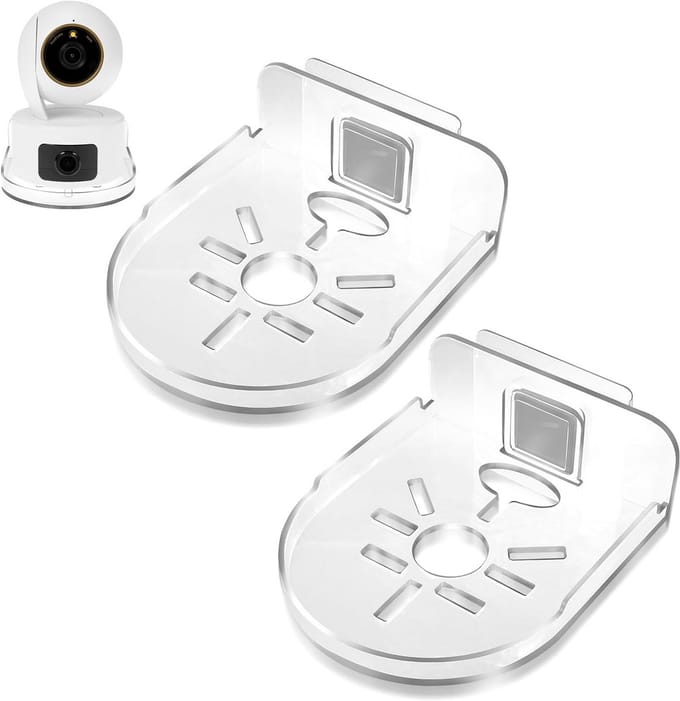 2x Universele Wandhouder voor Bewakingscamera en Babyfoon - Zelfklevend