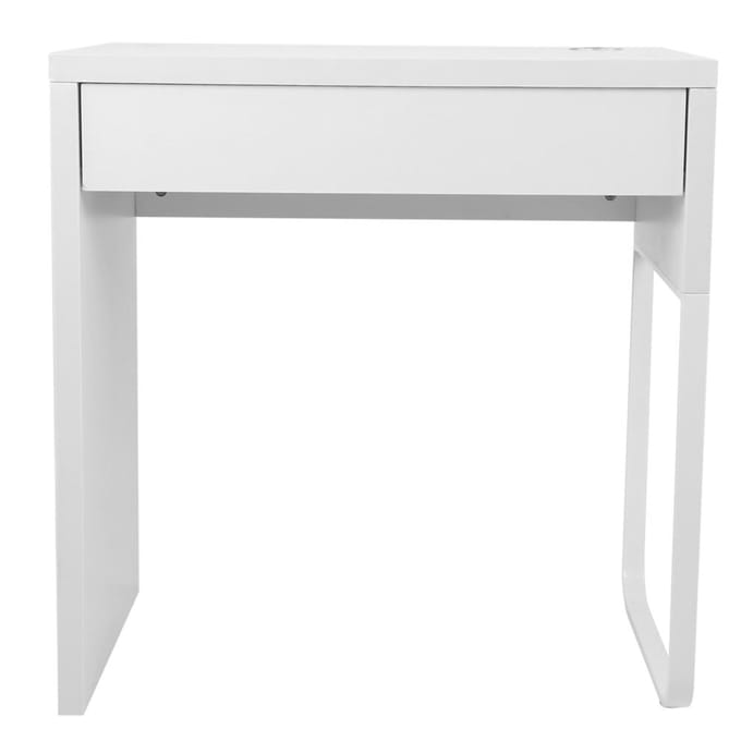 Bureau d'ordinateur blanc avec tiroir Table d'écriture pour étude à domicile, bureau, usage domestique Meubles de maison blanc