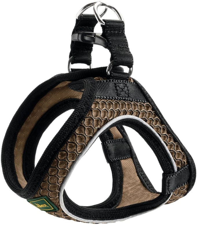 Hunter Harnas Hilo Comfort Bruin - Hondenharnas - S/M 48-55/52-58 Cm