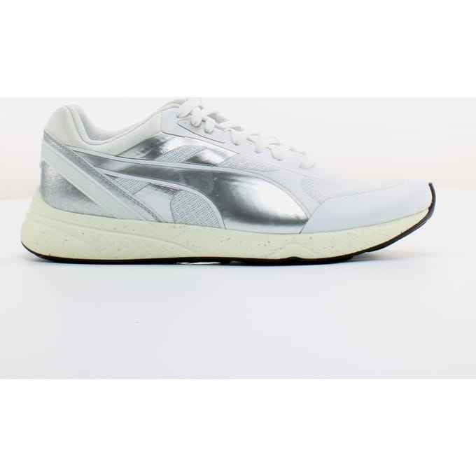 Puma 698 Ignite Metallic Wit Textiel Damestrainers 361086 02