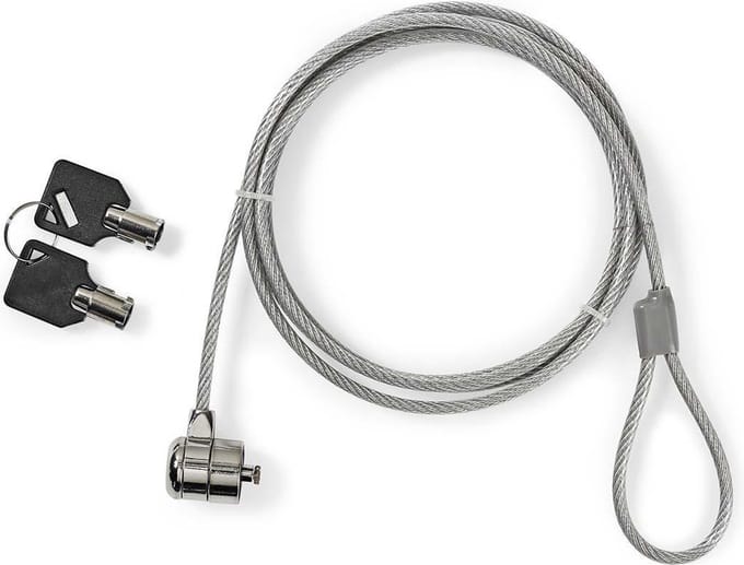 Nedis Notebook-Slot - Type vergrendeling: Sleutel - 1.80 m - Metaal