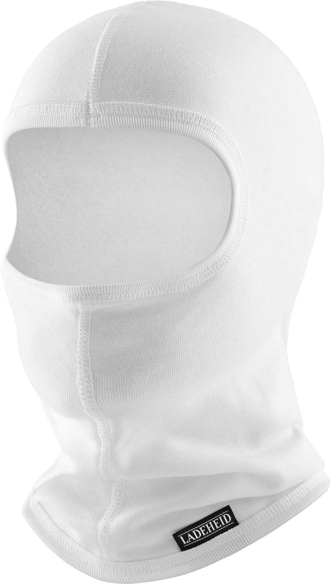 Ladeheid Balaclava Helmmuts - Winter Muts Face Mask - Polyester - LA-LA40-146-BA - Wit - M