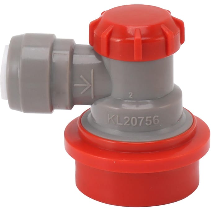 5/16 Inch Dubbel Dichte Push-in Snelkoppeling Adapter Push-in Fitting Kogelvergrendeling Snelontkoppeling gray