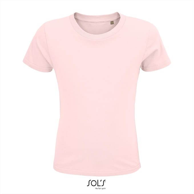 SOL'S - Crusader Kinder T-shirt - Lichtroze - 100% Biologisch Katoen - 92