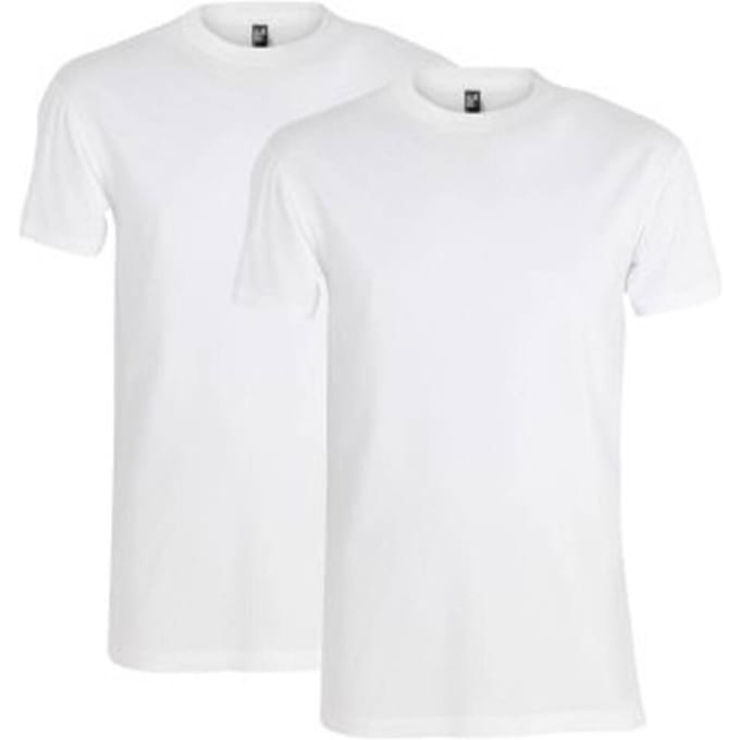Alan Red Oakville T-shirt Wit (2Pack) - Maat M - Heren - Basic T-shirt