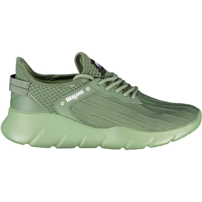 Blauer Verde Polyester Heren Sneakers