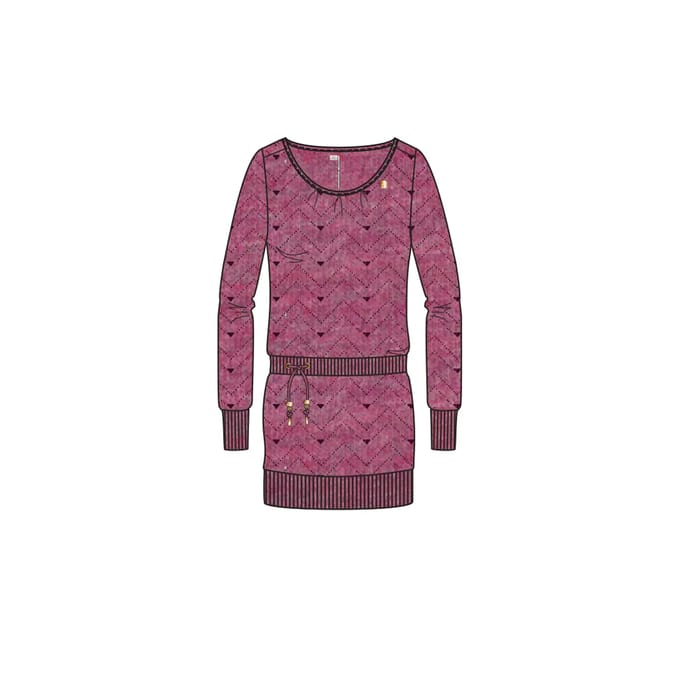 Damesjurk met lange mouwen Ragwear Alexa Zig Zag