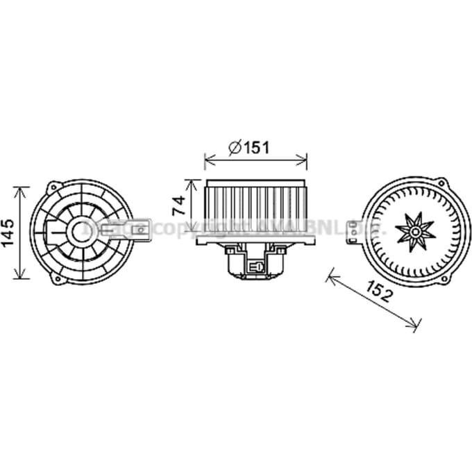 Interieurventilator AVA COOLING HY8429 AVA
