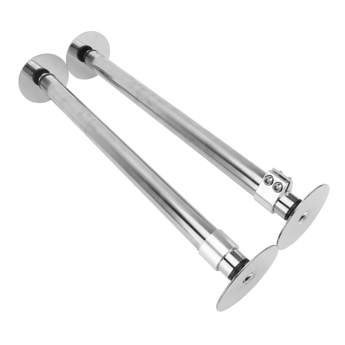 2 STUKS Onderbouw Spoelbak Ondersteuning 41 tot 72cm RVS Robuuste Constructie Onderbouw Spoelbak Reparatie gray