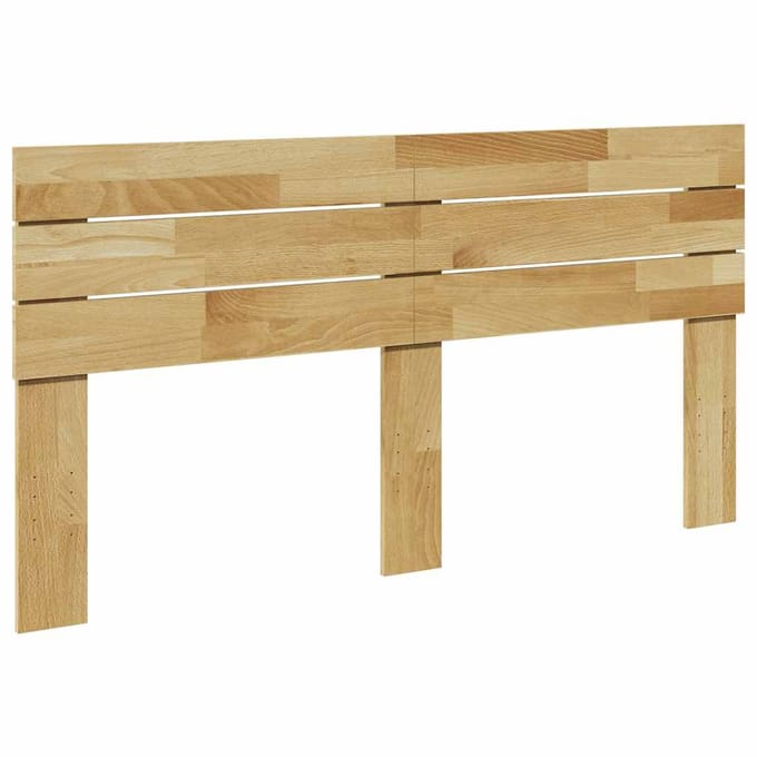 vidaXL - Hoofdbord - 150 - cm - massief - eikenhout