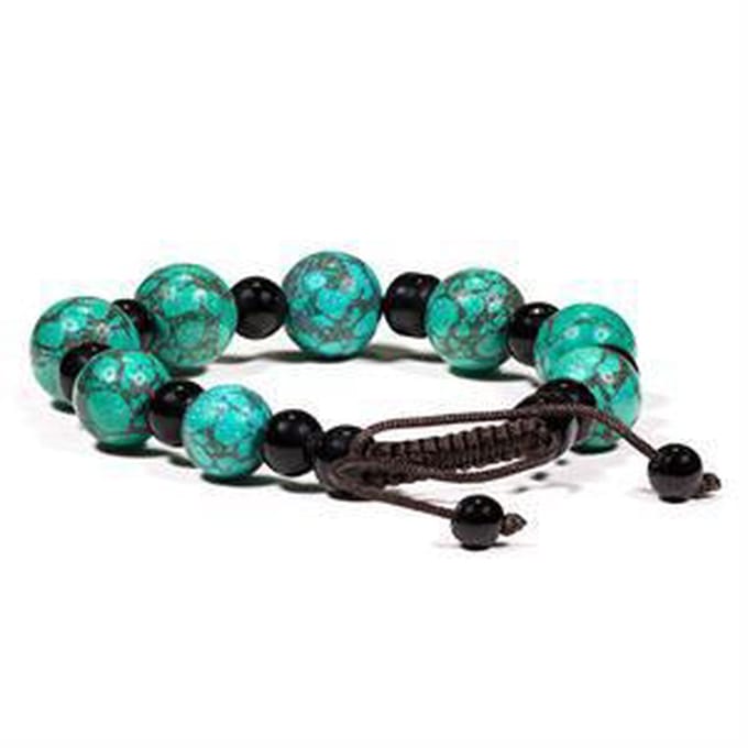 Armband turkoois & zwarte onyx