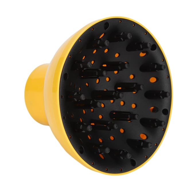 Diffuseur Sèche-Cheveux Professionnel Portable Maison Salon Accessoire Diffuseur Cheveux pour Cheveux Bouclés Ondulés yellow