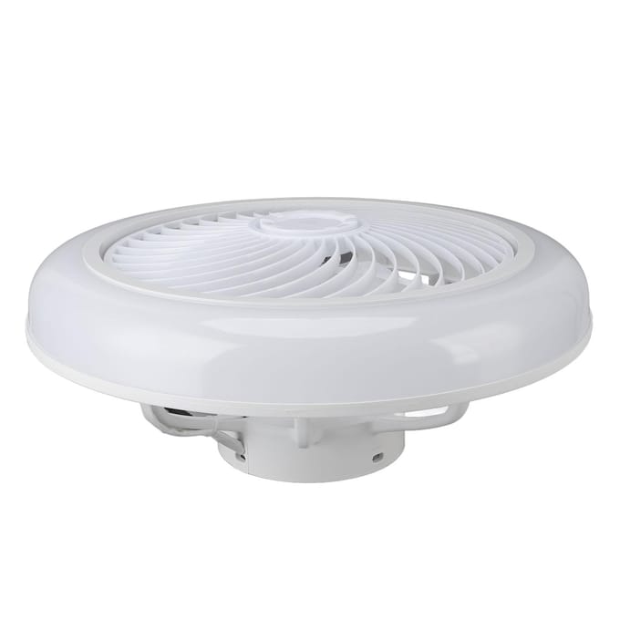 Plafondventilator met Verlichting 6 Snelheden 3000K tot 6000K Traploos Dimbaar Stille Moderne Plafondventilator met white