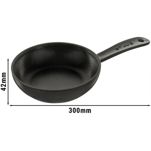 STAUB PANS - Koekenpan - Ø 160mm - Gietijzer - Zwart Rond