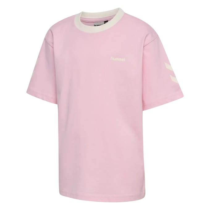 Kinderen T-shirt met brede zigzagpatroon Hummel