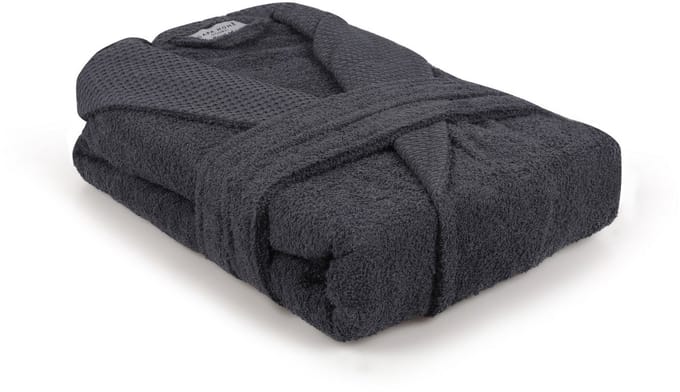 Asir - Badjas - Antraciet - 100% katoen - Large