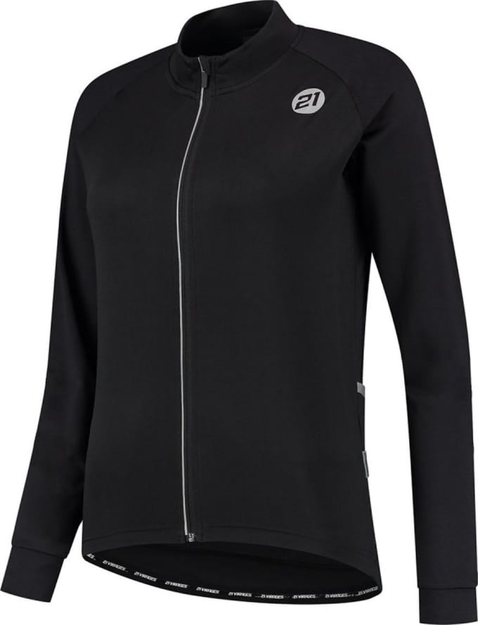 21Virages Palermo fietsshirt lange mouwen Zwart-M