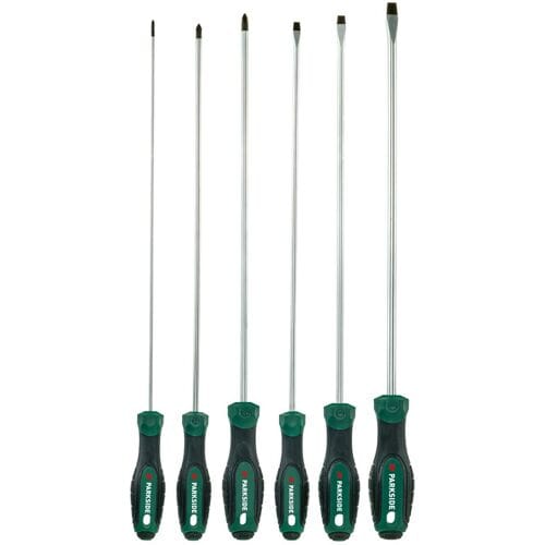 PARKSIDE Schroevendraaierset - magnetisch met antislip (Schroevendraaierset lang 6-delig)