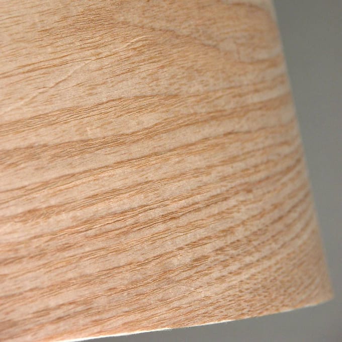 Aluminor Vloerlamp Totem LS van metaal, echt hout gefineerd