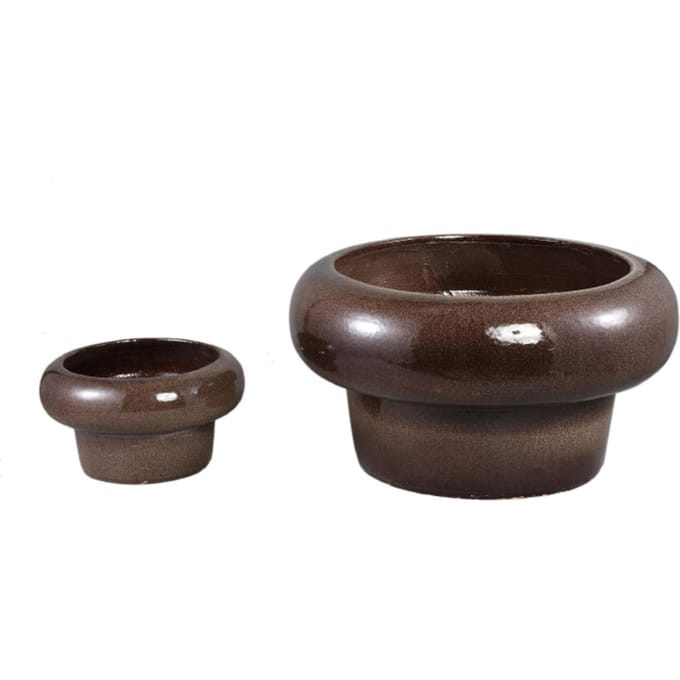 PTMD - Pot Megga - Bruin - 53x53x29cm - Set van 2