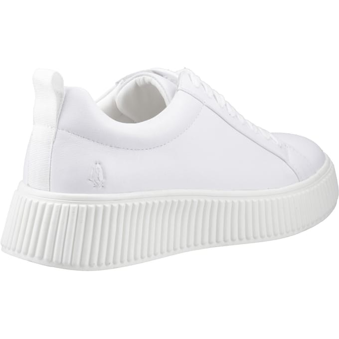 Hush Puppies Harlow Leren Vrouwen Witte Sneakers