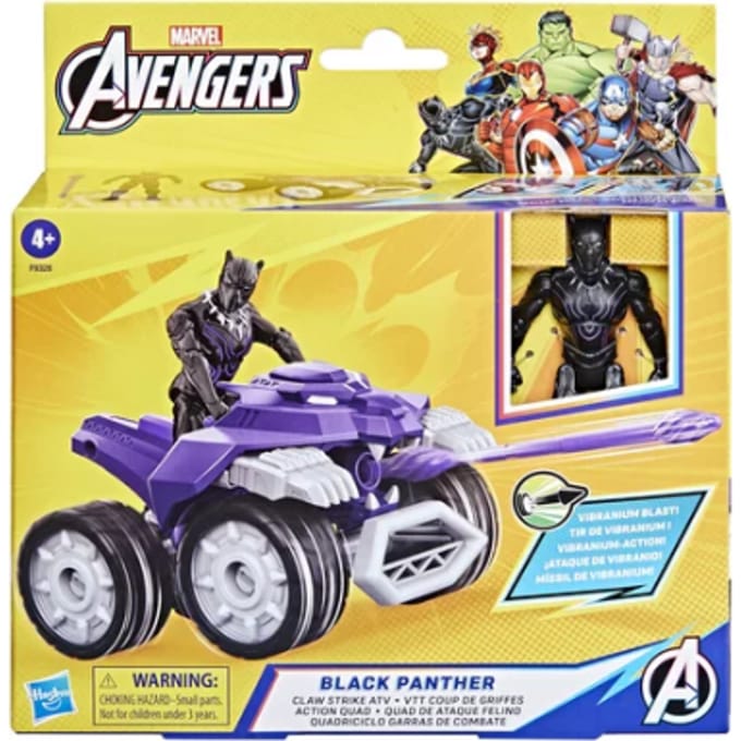Hasbro Marvel Avengers Black Panther Claw Strike ATV 10cm Actiefiguren en superhelden
