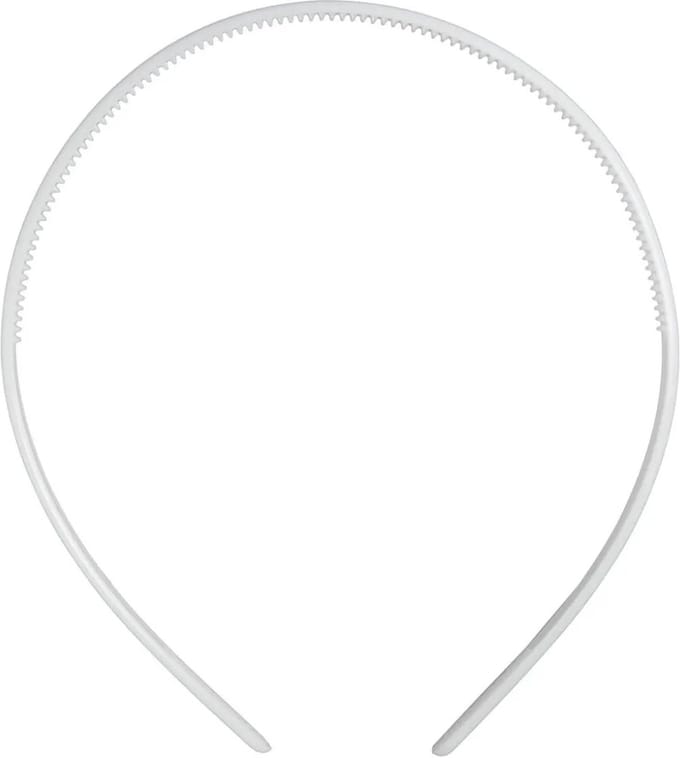 CC Plastic Haarbanden 8 mm Wit 5 stuks