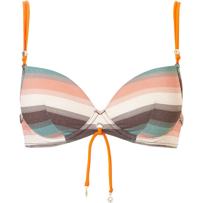 Livera Sw Bra Tshirt Push Bonita Push Up Mauri Colorful Stripes Größe: BC38 | Bikinis Outlet | Damen