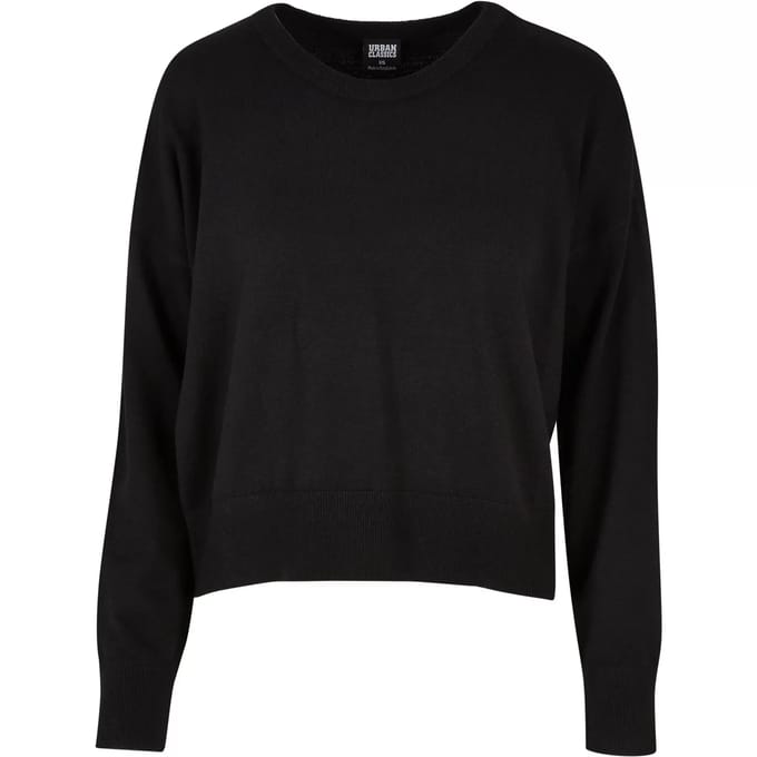 Urban Classics - Ladies EcoVero Oversized Basic Sweater/trui - XXL - Zwart