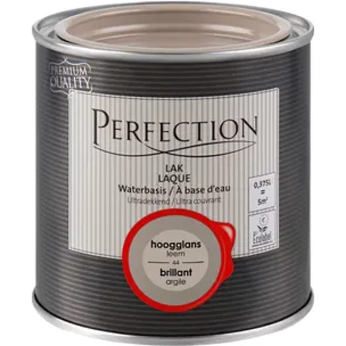 Perfection Houtlak Lak - Hoogglans - Leem - 375ml