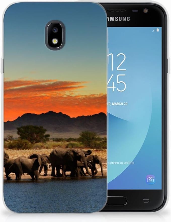 Samsung Galaxy J3 2017 TPU Hoesje Olifanten