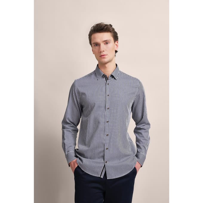 Bugatti Herren Shirt met strepen