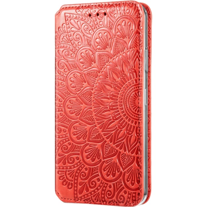 Mocaa iPhone 12 Pro Max Magnetic Mandala Wallet Rood