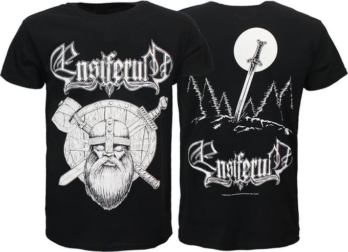 Ensiferum Sword and Axe Viking T-Shirt - Officiële Merchandise - M
