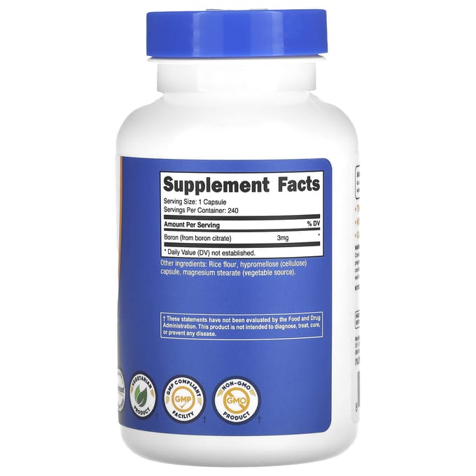 Boor, 3mg, 240 Capsules