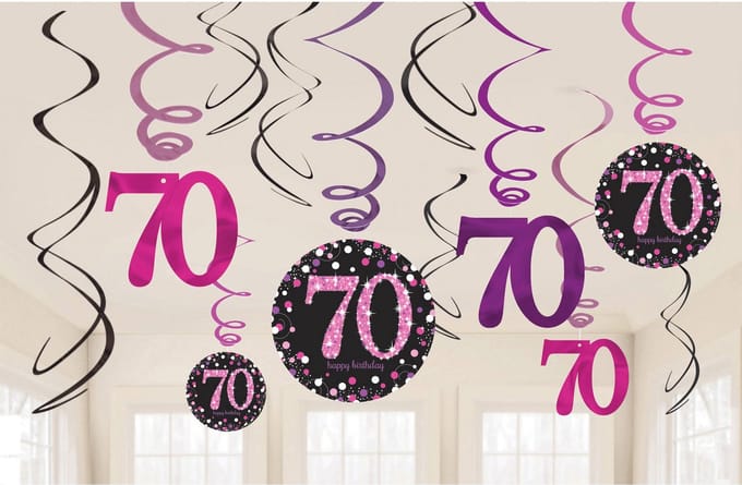 SWIRL DECORATIES 70 METALLIC ROZE.