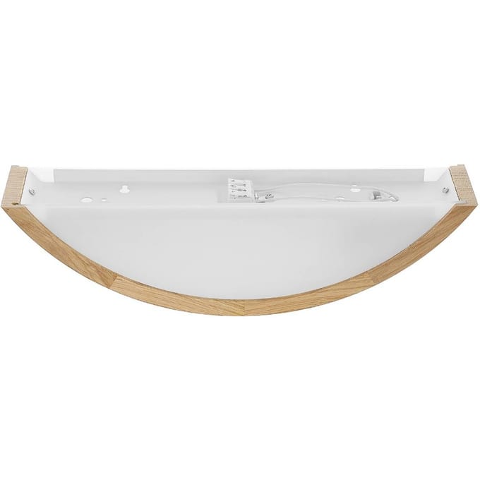 TEMAR LIGHTING Wandlamp Cleo D1DR410, eikenhout, 41 cm lang, E27