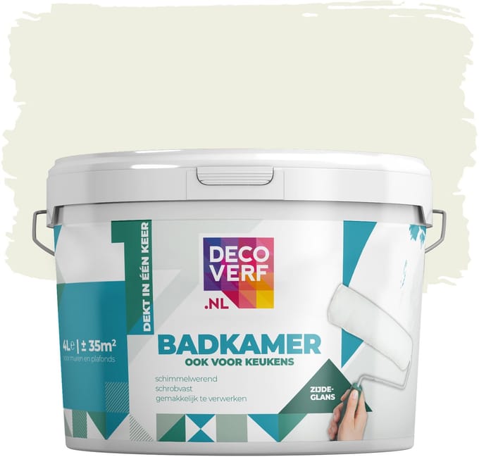 Decoverf badkamer verf ivoorwit, 4L