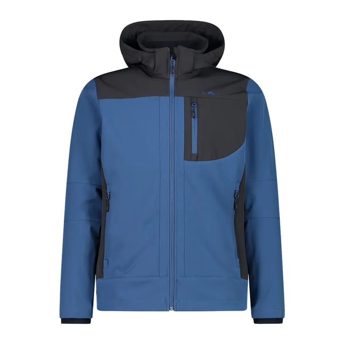 Verwarmde softshell jas met afneembare capuchon CMP