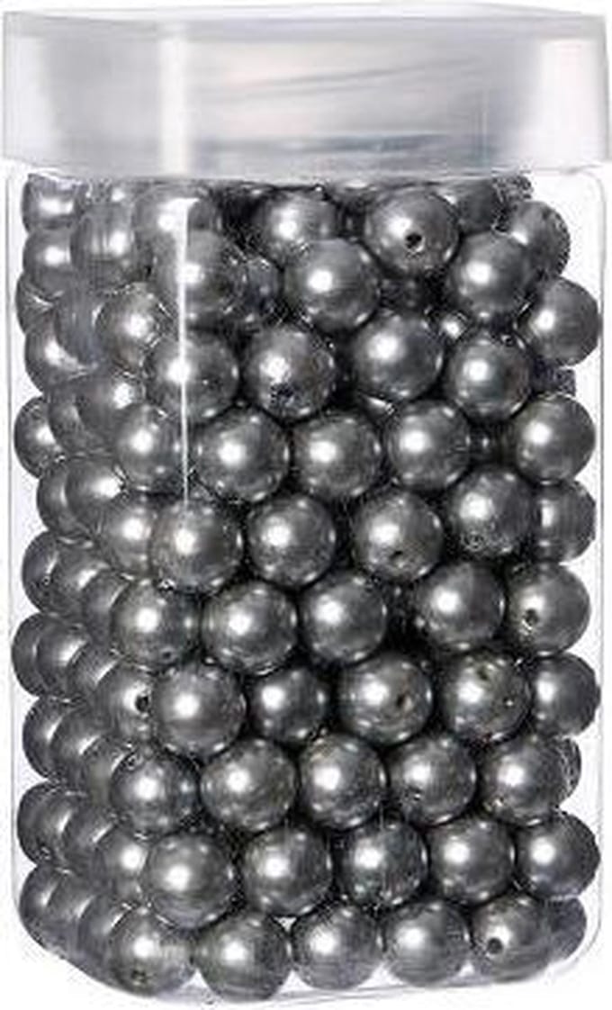 Parels 12 mm Zilver 220 gram (1 st)