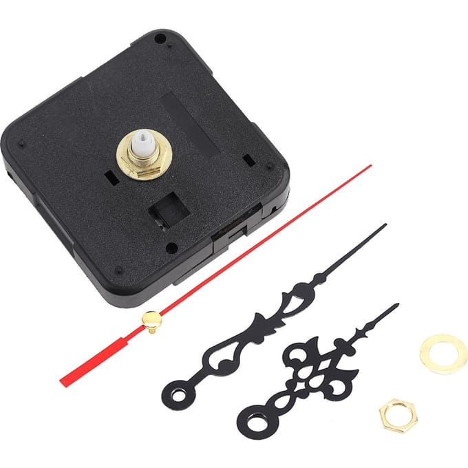 Zwart DIY Mechanisme Quartz Uurwerk Onderdelen Vervanging Reparatie Gereedschap Set Kit wit